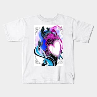 Graffiti heart tattoo love Kids T-Shirt